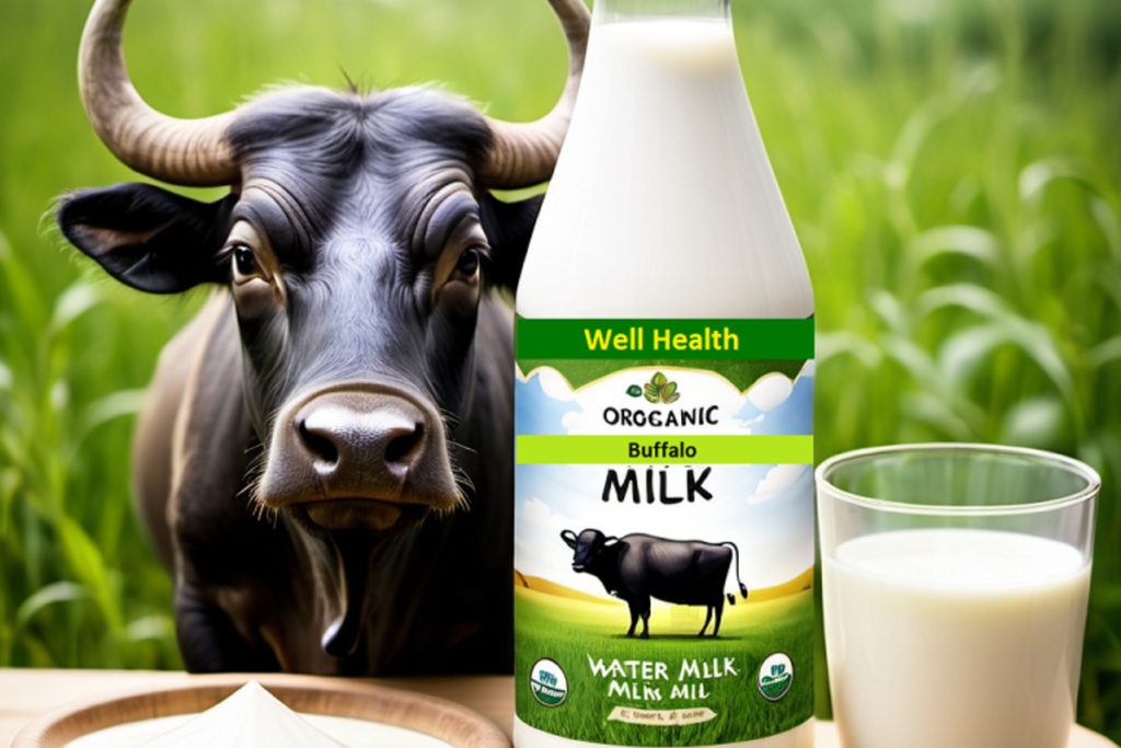 wellhealthorganic buffalo milk tag